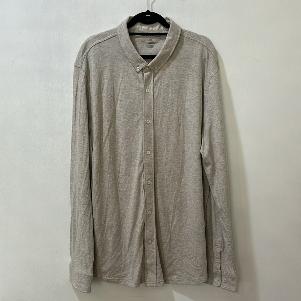 THREADS 4 THOUGHT MEN LONG SLEEVE BUTTON DOWN SHIRT SZ XXL